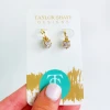 Taylor Shaye Libby Diamond Huggie Earrings Jewelry