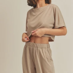 Kimberly C Tops Sarah Soft Crop Top