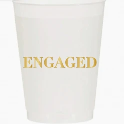 Sip Hip Hooray Lifestyle Engaged Reusable Cups - Set Of 10