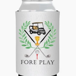Sip Hip Hooray Fore Play Golf Ball Full Color Can Koozie Lifestyle