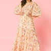 Flying Tomato Cecelia Floral Maxi Dress