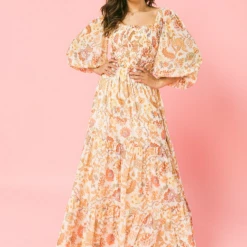 Flying Tomato Cecelia Floral Maxi Dress