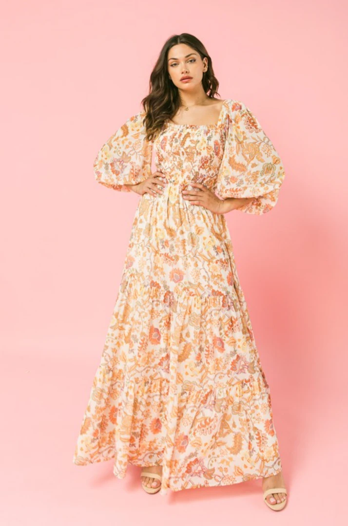 Flying Tomato Cecelia Floral Maxi Dress - Elegant Summer Dress for Women 3 Flying Tomato Cecelia Floral Maxi Dress