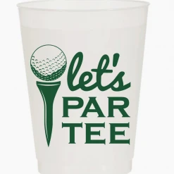 Sip Hip Hooray Lifestyle Lets Par Tee Golf Ball Reusable Cup - Set Of 10