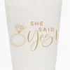 Sip Hip Hooray She Said Yes Reusable Cups - Set Of 10 Lifestyle
