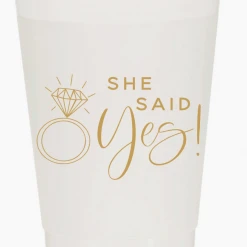 Sip Hip Hooray She Said Yes Reusable Cups - Set Of 10 Lifestyle