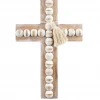 Mudpie Large Wood Bead Cross - Stylish Home & Lifestyle Decor 2 Mudpie Large Wood Bead Cross