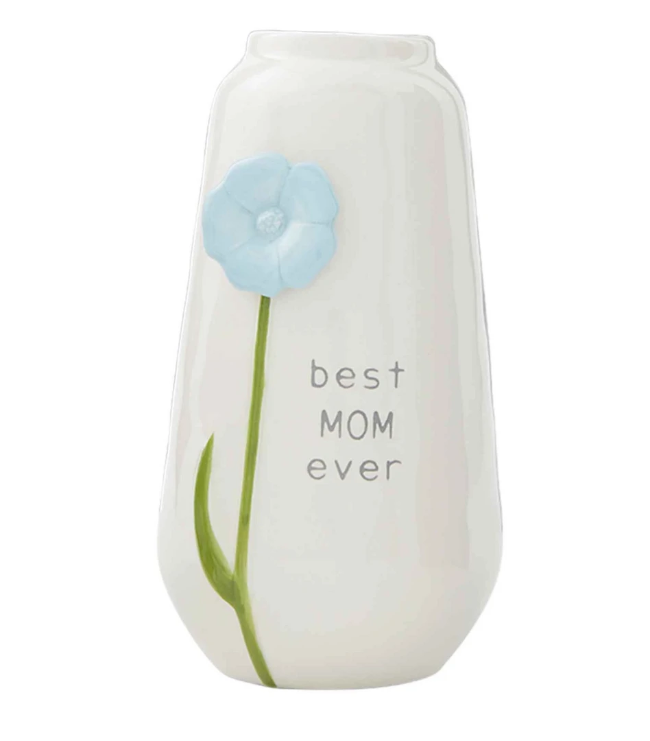 Mudpie Best Mom Ever Floral Vase - Elegant Home Decor for Mother's Day 3 Mudpie Best Mom Ever Floral Vase