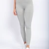Mono B Lizzy Ribbed Seamless Leggings - High-Waisted Stretchy Yoga Pants for Women 1 Mono B Lizzy Ribbed Seamless Leggings