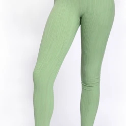 Mono B Tessa Textured Lines Highwaist Leggings Athleisure & Loungewear