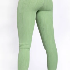 Mono B Tessa Textured Lines Highwaist Leggings Athleisure & Loungewear