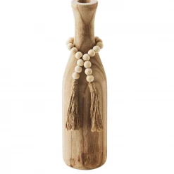 Mudpie Tassel Paulownia Beaded Vase Lifestyle