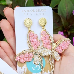 Taylor Shaye Designs Jewelry Butterfly Lightweight Hoops