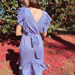Entro The One Gingham Maxi Dress Dresses