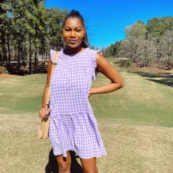 &Merci Dresses Florence Gingham Mini Dress