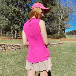 Mittoshop Caroline Ruffle Neck Blouse - Plus Size Sleeveless Top for Women 10 Mittoshop Caroline Ruffle Neck Blouse