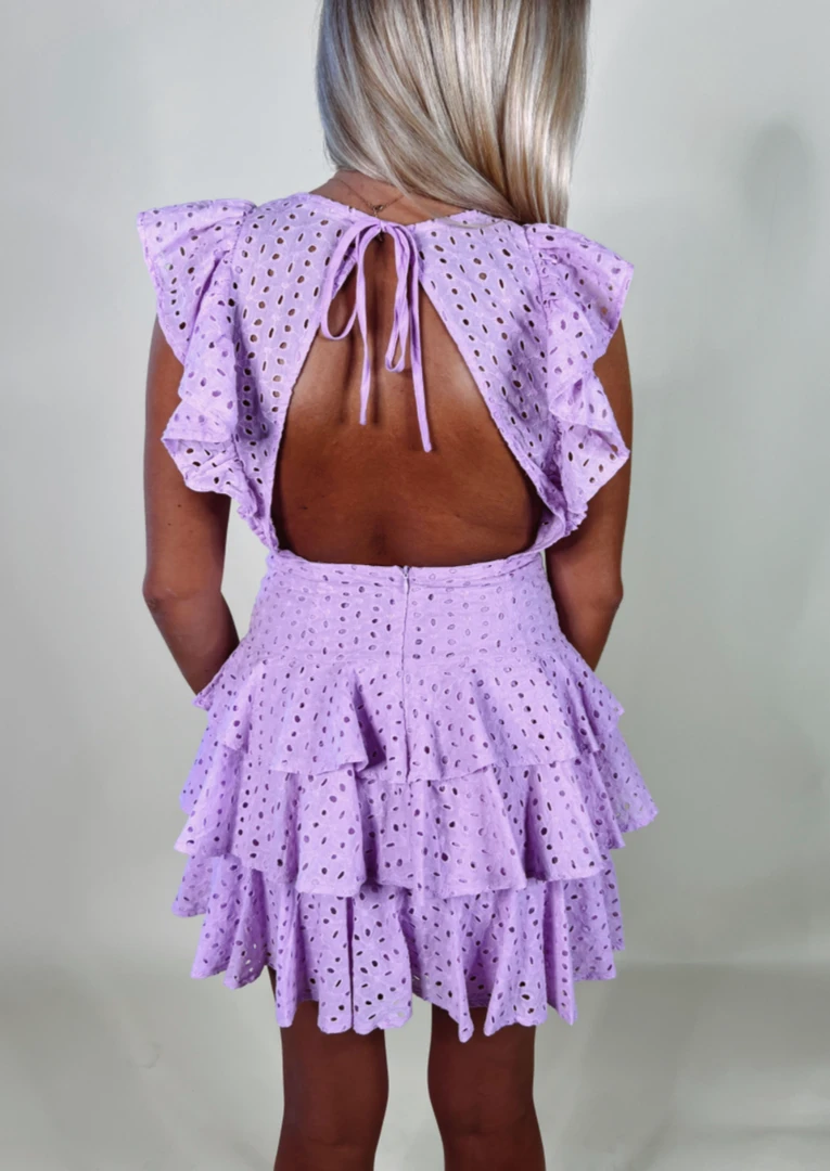 Idem Ditto Jamie Eyelet Ruffle Dress - Elegant Women's Summer Dress 9 Idem Ditto Jamie Eyelet Ruffle Dress Dresses