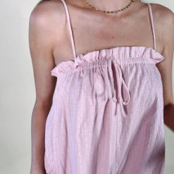 HYFVE Berry Ruffle Romper Rompers