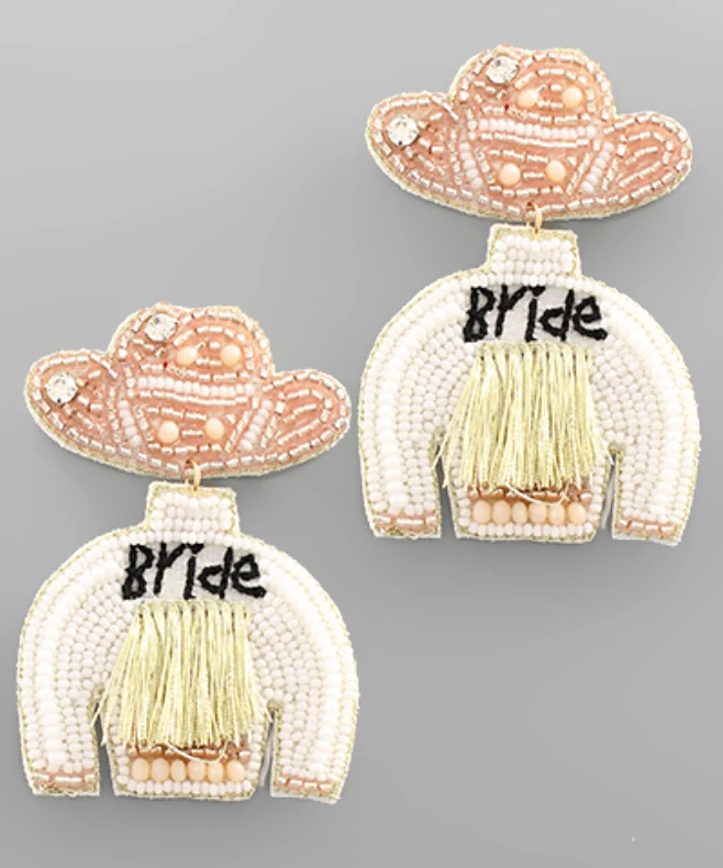 Golden Stella Bride Cowgirl Earrings - Western Style Jewelry for Women 4 Golden Stella Bride Cowgirl Earrings Jewelry