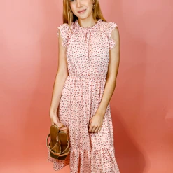 Ces Femme Dresses Ottie Printed Midi Dress