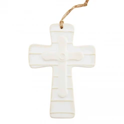 Mudpie Small Layered Stoneware Cross
