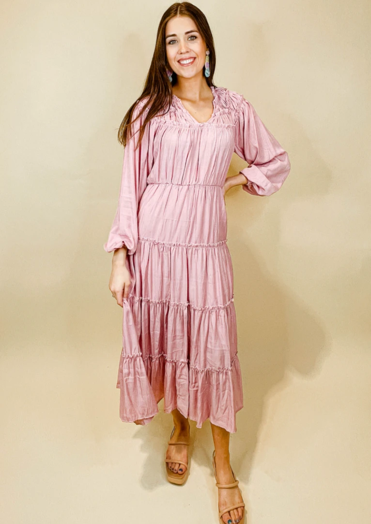 Entro Elizabeth Flowy Midi Dress - Elegant Women's Summer Dress 3 Entro Elizabeth Flowy Midi Dress