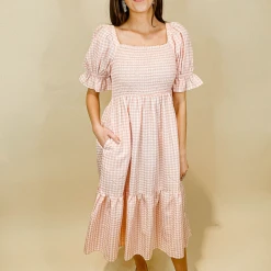 Ces Femme Dresses Jane Gingham Midi Dress