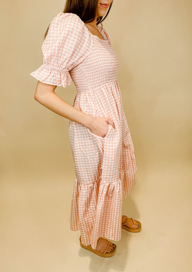 Ces Femme Dresses Jane Gingham Midi Dress - Stylish Women's Summer Dress 4 Ces Femme Dresses Jane Gingham Midi Dress