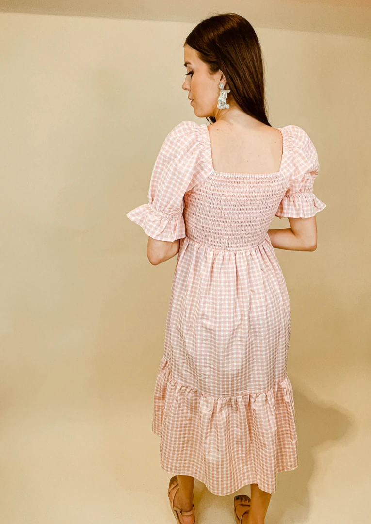 Ces Femme Dresses Jane Gingham Midi Dress - Stylish Women's Summer Dress 5 Ces Femme Dresses Jane Gingham Midi Dress