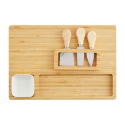 Mudpie Wood Serving Board And Utensil Set