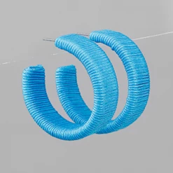 Golden Stella Jewelry Thread Wrap Hoops