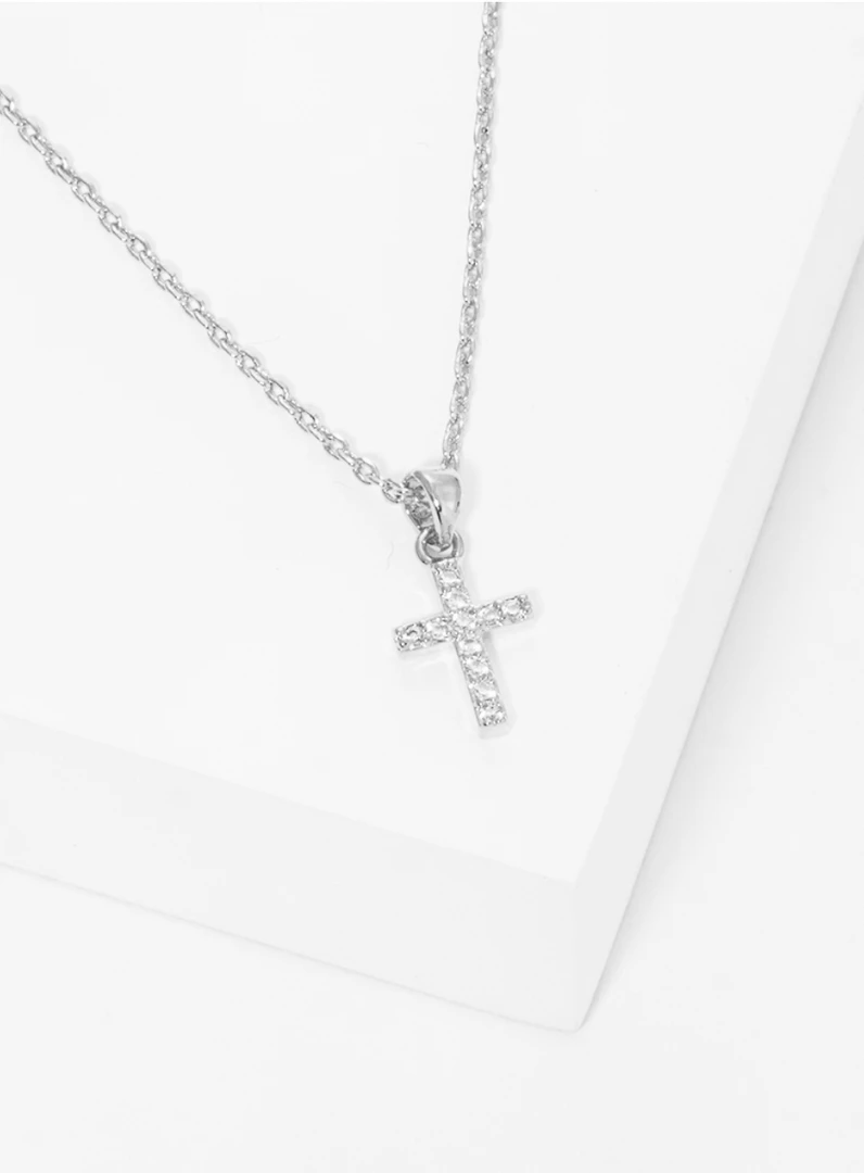 Trendy Wholesale CZ Pave Cross Pendant Necklace - Elegant Jewelry for Women 3 Trendy Wholsale CZ Pave Cross Pendant Necklace Jewelry