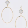 Trendy Wholesale Jewelry Stone Oval Dangle Earring