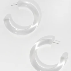 Trendy Wholesale Jewelry Acrylic Hoop Earrings