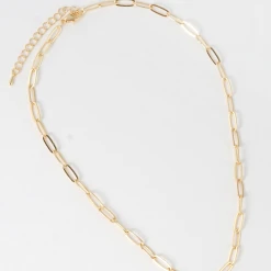 Trendy Wholesale Paper Clip Chain Necklace