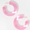 Trendy Wholesale Medium Acrylic Hoop Earrings