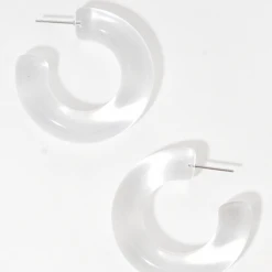 Trendy Wholesale Medium Acrylic Hoop Earrings