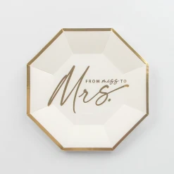 ThreeTwoOne Miss To Mrs Paper Plates Lifestyle