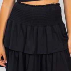 White Birch Bottoms Bridget Smocked Skirt