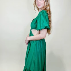 Flying Tomato Dresses Jewel Cut Out Maxi Dress