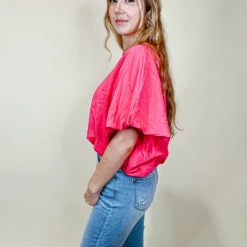 2.7 August Apparel Tops Carter Balloon Top