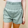 Very J Lizzie High Waist Active Shorts Bottoms
