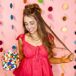 &Merci Tops Donna Flutter Sleeve Peplum Top