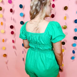 &Merci Rompers Jillian Bubble Sleeve Romper