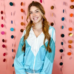 And The Way Marla Colorblock Windbreaker Jacket - Lightweight Water-Resistant Outerwear for Men & Women 12 And The Way Marla Colorblock Windbreaker Jacket