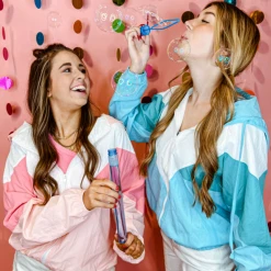 And The Way Marla Colorblock Windbreaker Jacket