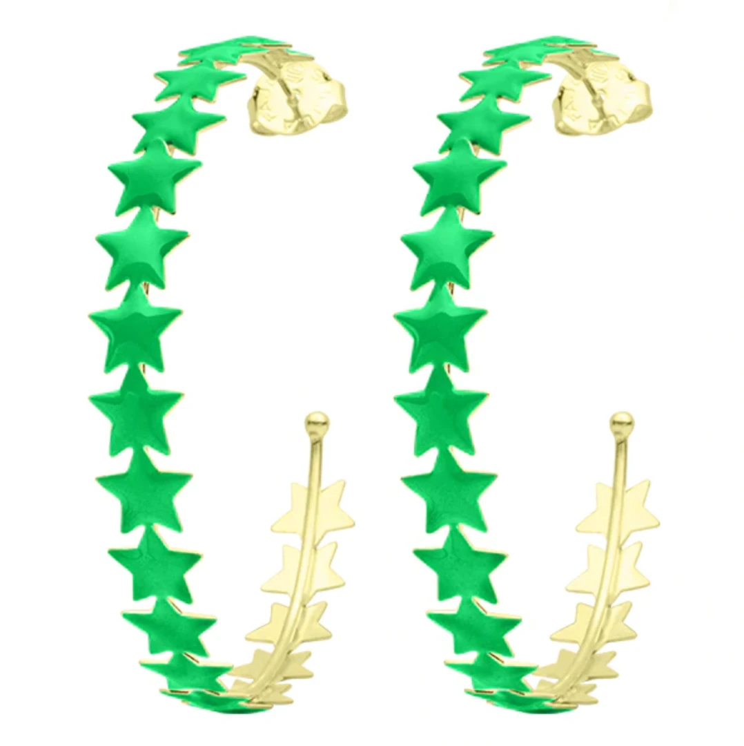 Sheila Fajl Jewelry Corona Hoop Earrings - Elegant Gold-Plated Hoops for Women 3 Sheila Fajl Jewelry Corona Hoop Earrings