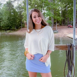 White Birch Kimberly Oversized Lightweight Knit Top Tops