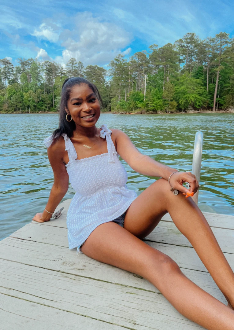 White Birch Ashton Smocked Tank Top - Plus Size Women's Casual Summer Top 3 White Birch Ashton Smocked Tank Top