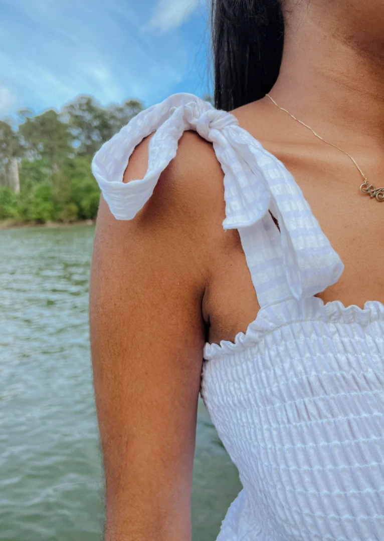 White Birch Ashton Smocked Tank Top - Plus Size Women's Casual Summer Top 5 White Birch Ashton Smocked Tank Top